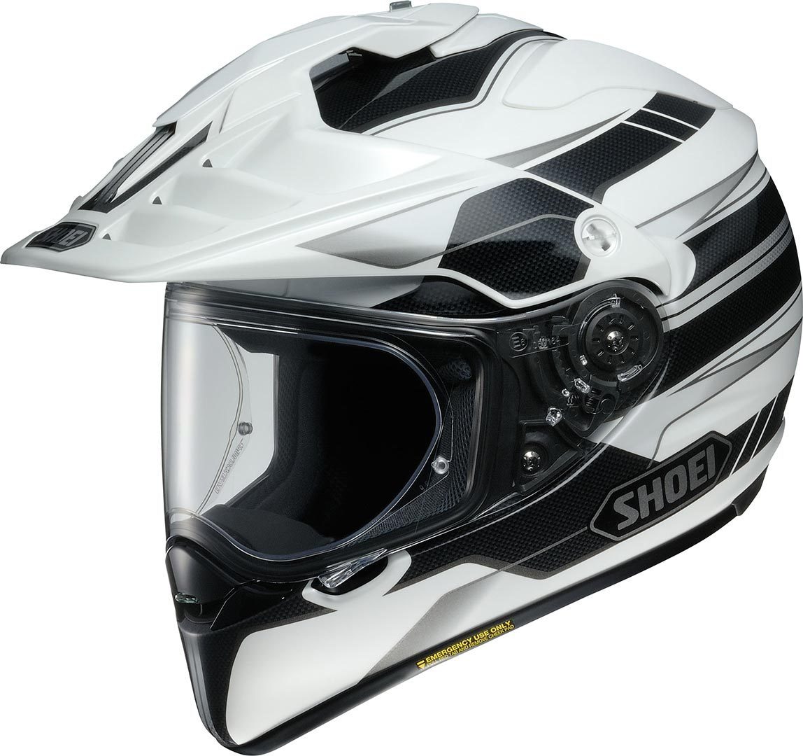 SHOEI Hornet ADV Navigate White-Black TC-6 - Dual Sport helmet