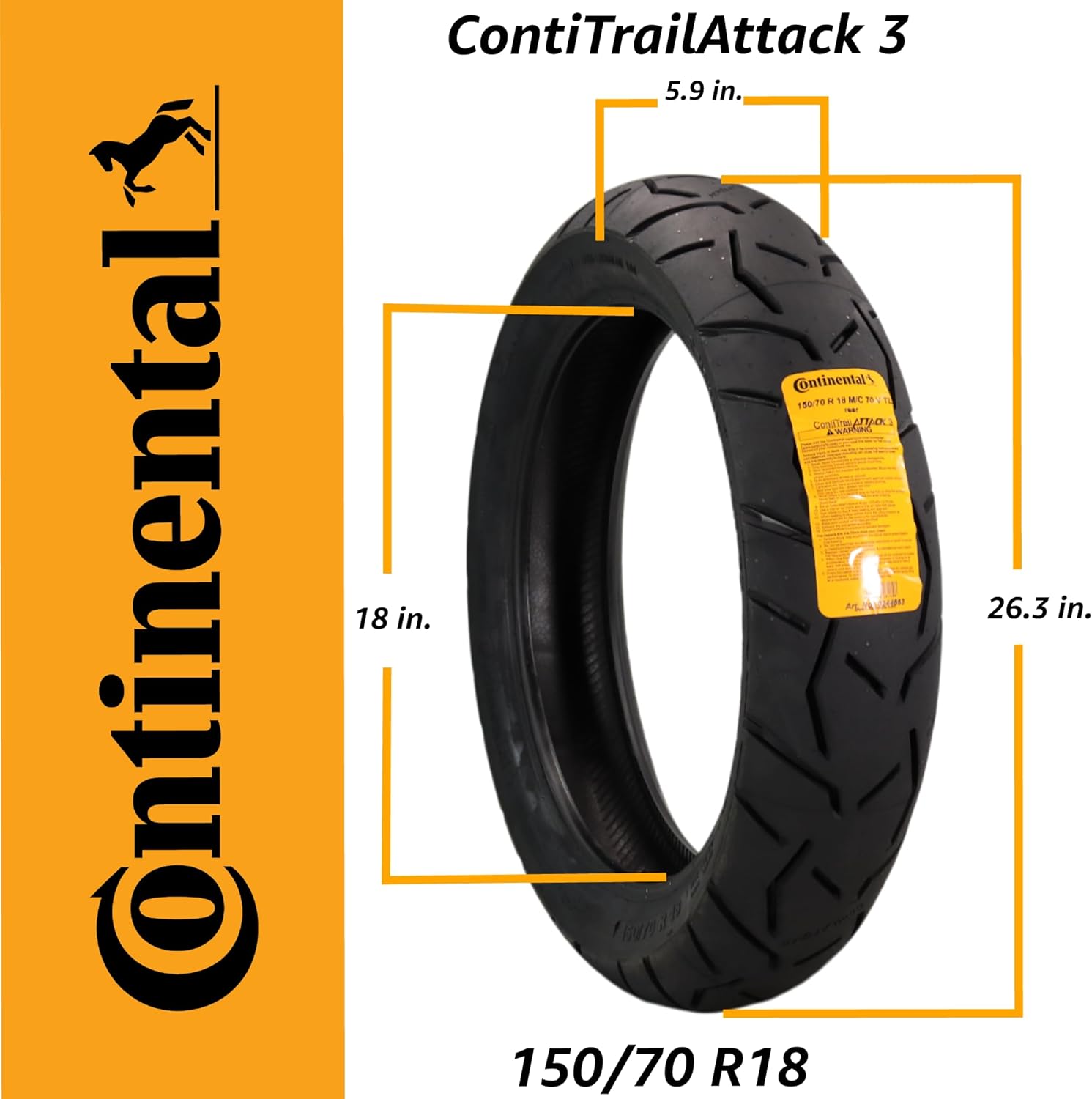 ContiRoadAttack 3CR 110⁄80ZR18 150⁄65R18 コンチ コンチネンタル 旧