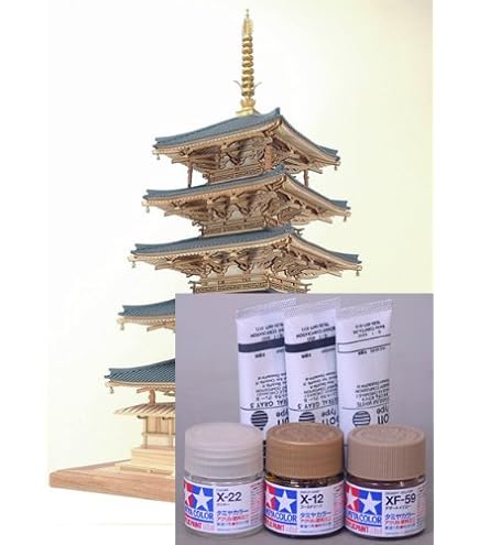 Amazon | 木製建築模型 1/75 new 『法隆寺五重塔』 | プラモデル 通販