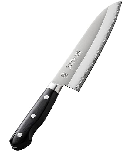 Amazon | グレステン家庭用三徳包丁 816TK（17cm）木柄 つば付