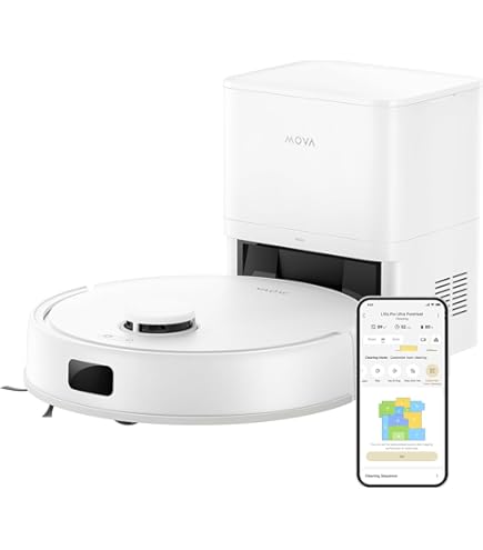 Amazon | MOVA E20 Plus ロボット掃除機 コンパクト 水拭き対応 強力