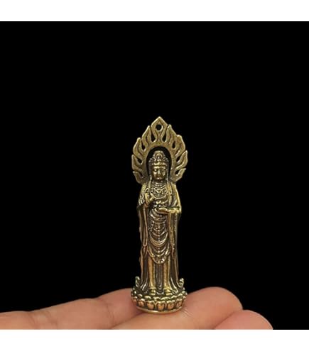 Amazon.co.jp: 仏教美術 樹脂製 レプリカ 百済観音 仏像 置物 高さ約36