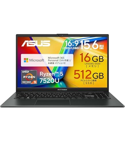 Amazon | ASUS ノートパソコン X515EA ( Core i7-1165G7 8GB SSD 512GB