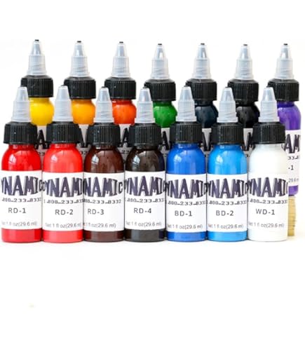 Hiep。エターナルタトゥーインク16色セット。 Hiep。エターナル