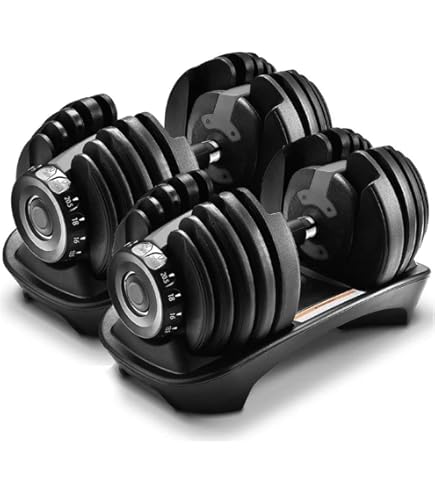 Amazon | ダンベル ラバータイプ (50kgセット) 可変式 ダンベル 25kg 2