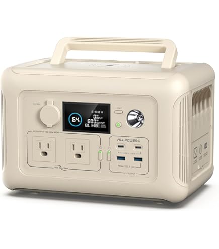 Amazon.co.jp: ALLPOWERS S1500 PLUS ポータブル電源 1500Wサージ3000W