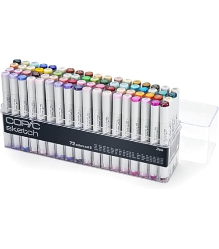 Amazon.co.jp: Too コピック スケッチ 72色 Bセット : 文房具