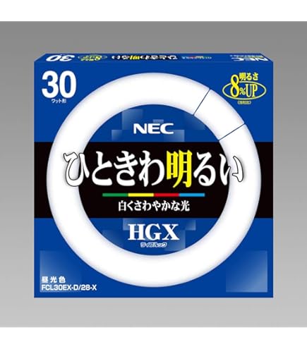 Amazon.co.jp: NEC 環形蛍光灯 《ライフルック HGX》 32W 3波長形