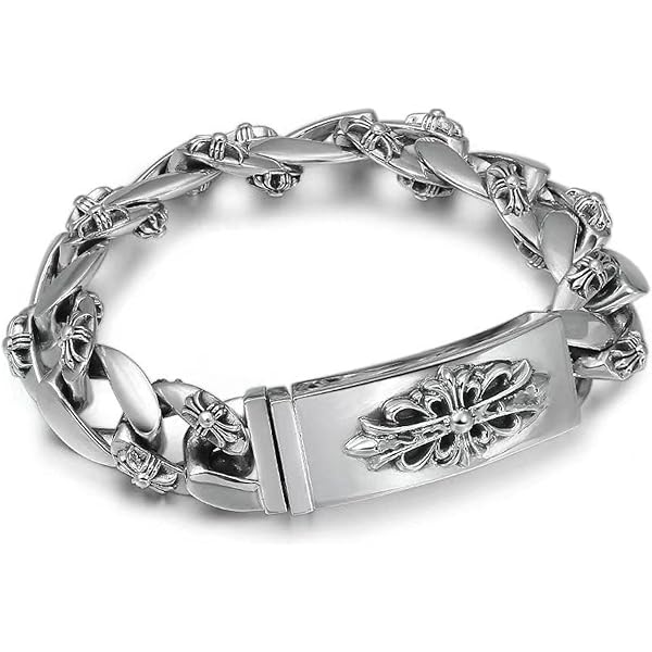 Amazon.co.jp: (クロムハーツ) Chrome Hearts 【BANGLE FLAT CH/CH