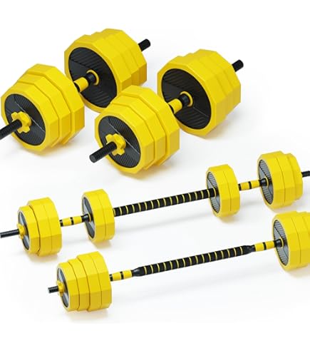 Amazon | ダンベル ラバータイプ (50kgセット) 可変式 ダンベル 25kg 2