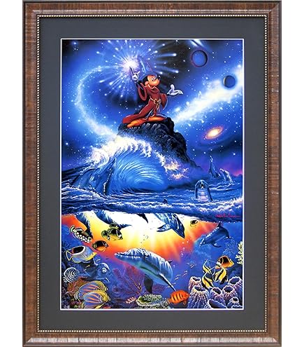 Amazon.co.jp: 西洋絵画 ディズニー ミッキーマウス ファンタジア