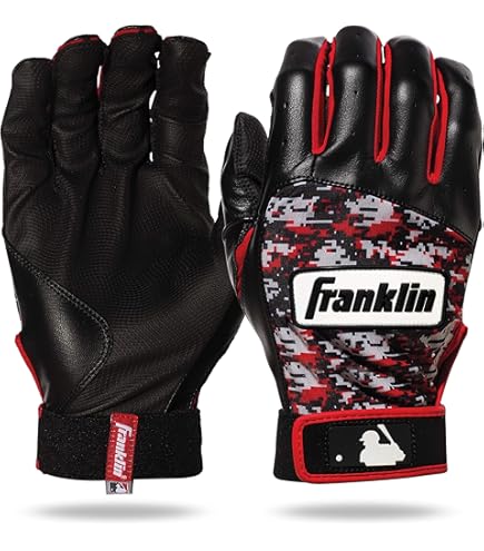 Amazon | Franklin フランクリン バッティンググローブ DIGITEK 赤 黒