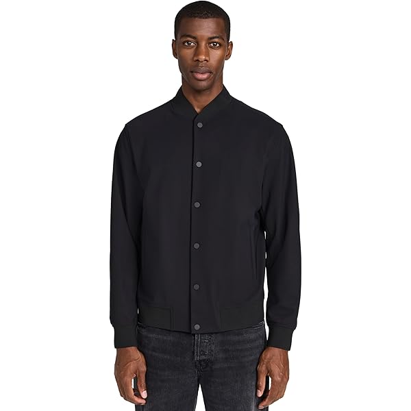 Amazon.com: Theory Men's Murphy Jacket In Precision Ponte, Basalt