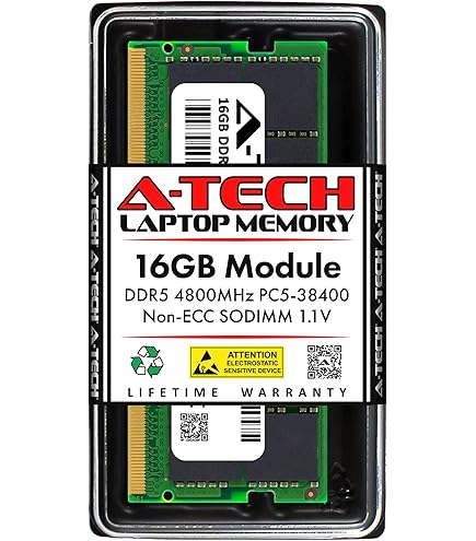 Samsung 16GB DDR5 4800MHz PC5-38400 CL40 SODIMM 1Rx8 1.1V Non-ECC