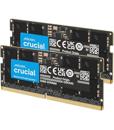 Crucial 32GB Single DDR4 3200 MT/S CL22 SODIMM 260-Pin Memory