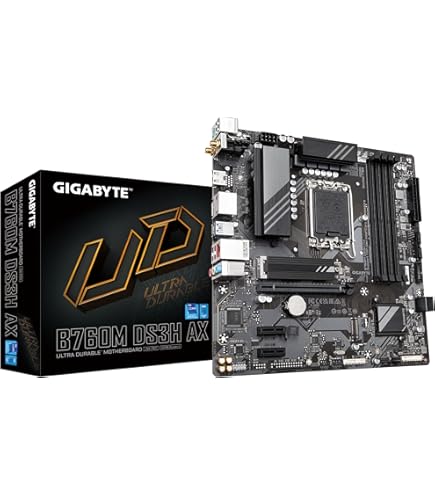 Amazon.com: Gigabyte B760M DS3H DDR4 Motherboard - Supports Intel