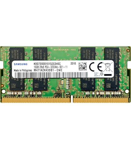 16GB DDR4 3200MHz PC4-25600 1.2V 2Rx8 260-Pin SODIMM Laptop RAM