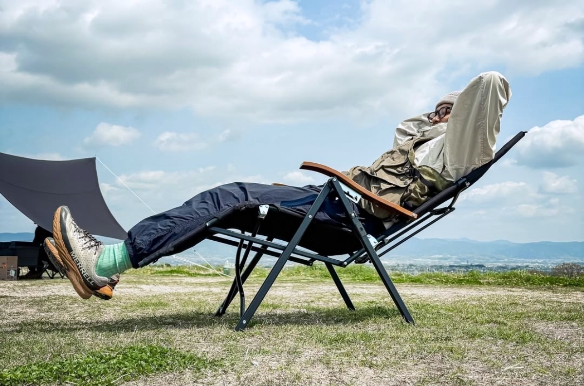 もう動けない】アウトドアで極上のくつろぎを叶える！リクライニング