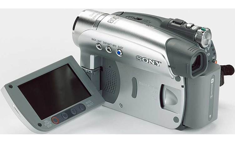 Sony DCR-HC46 Mini DV digital camcorder with docking station at