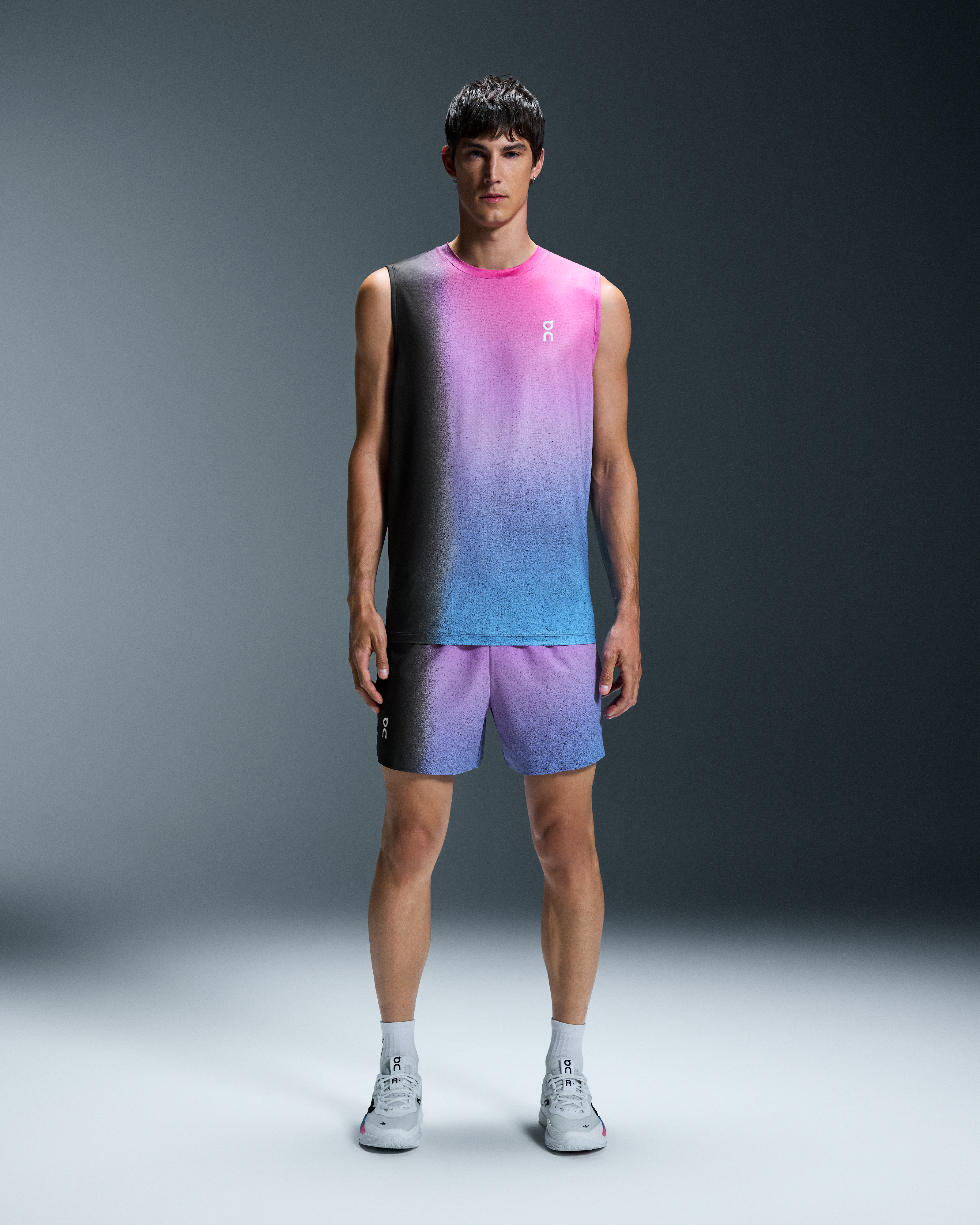 Men's Court Tank | Black & Pink | On United States