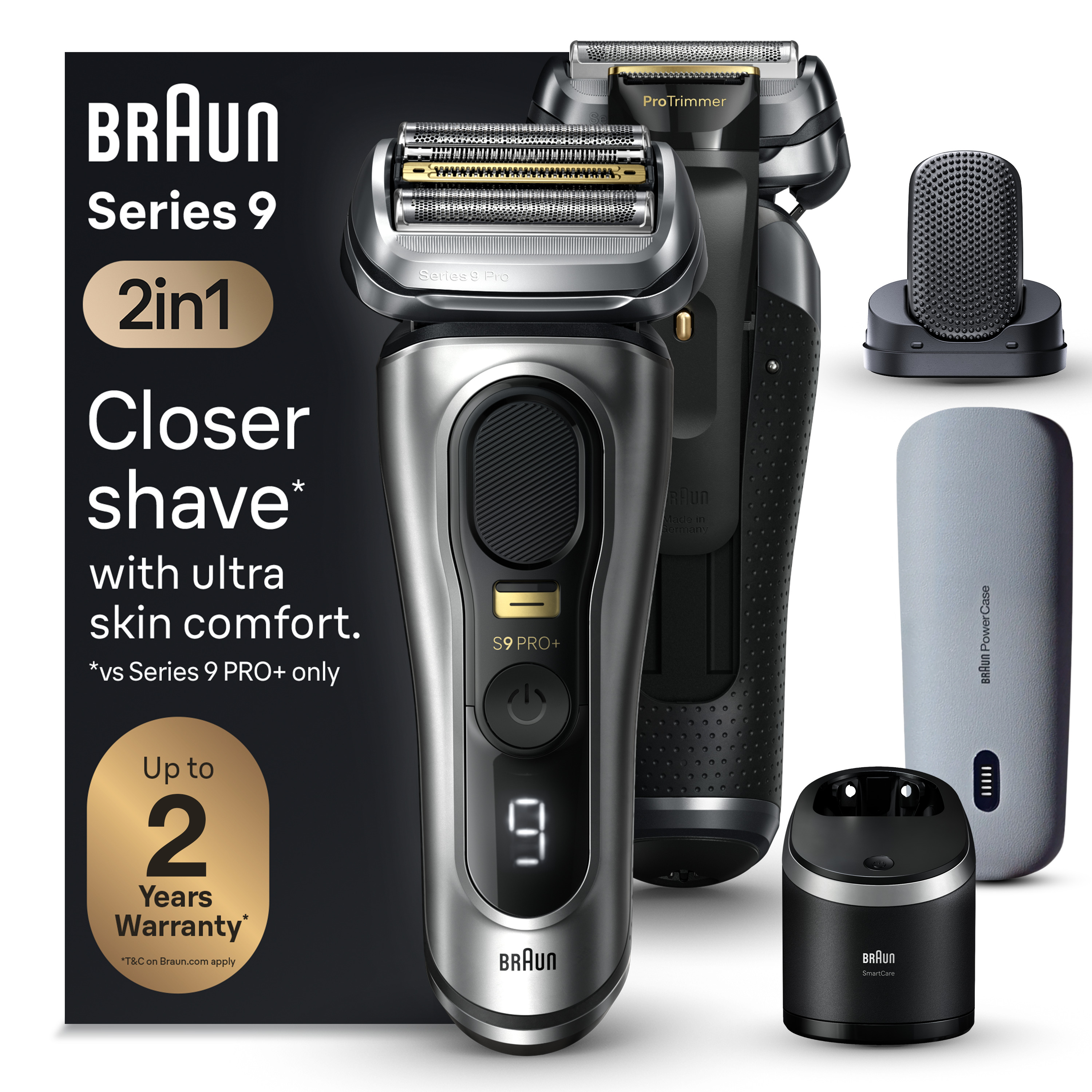 Series 9 Pro Electric Shaver 9465cc with PowerCase| Braun US