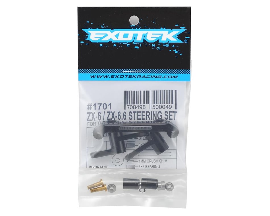 Exotek ZX-6 Aluminum HD Steering Set [EXO1701] - HobbyTown