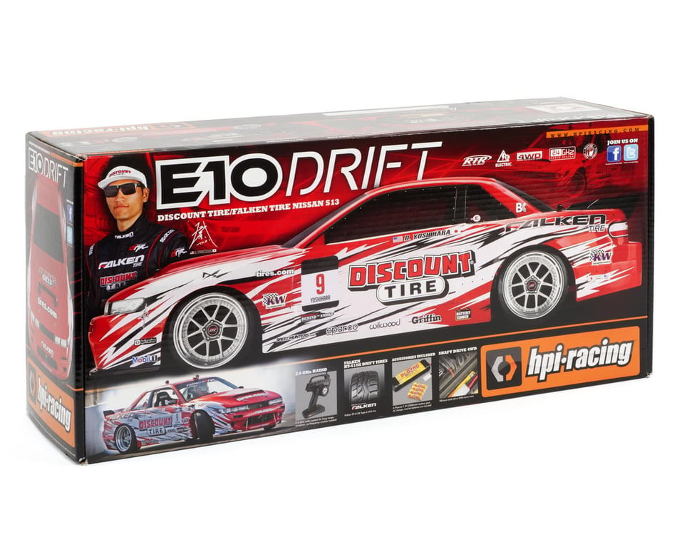 HPI E10 Drift Discount Tire/Falken Tire Nissan S13 Body [HPI109291