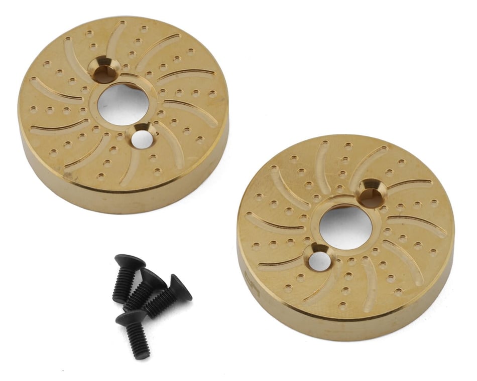 Yeah Racing Element RC Enduro Brass Rear Axle Weights (Gold) (2