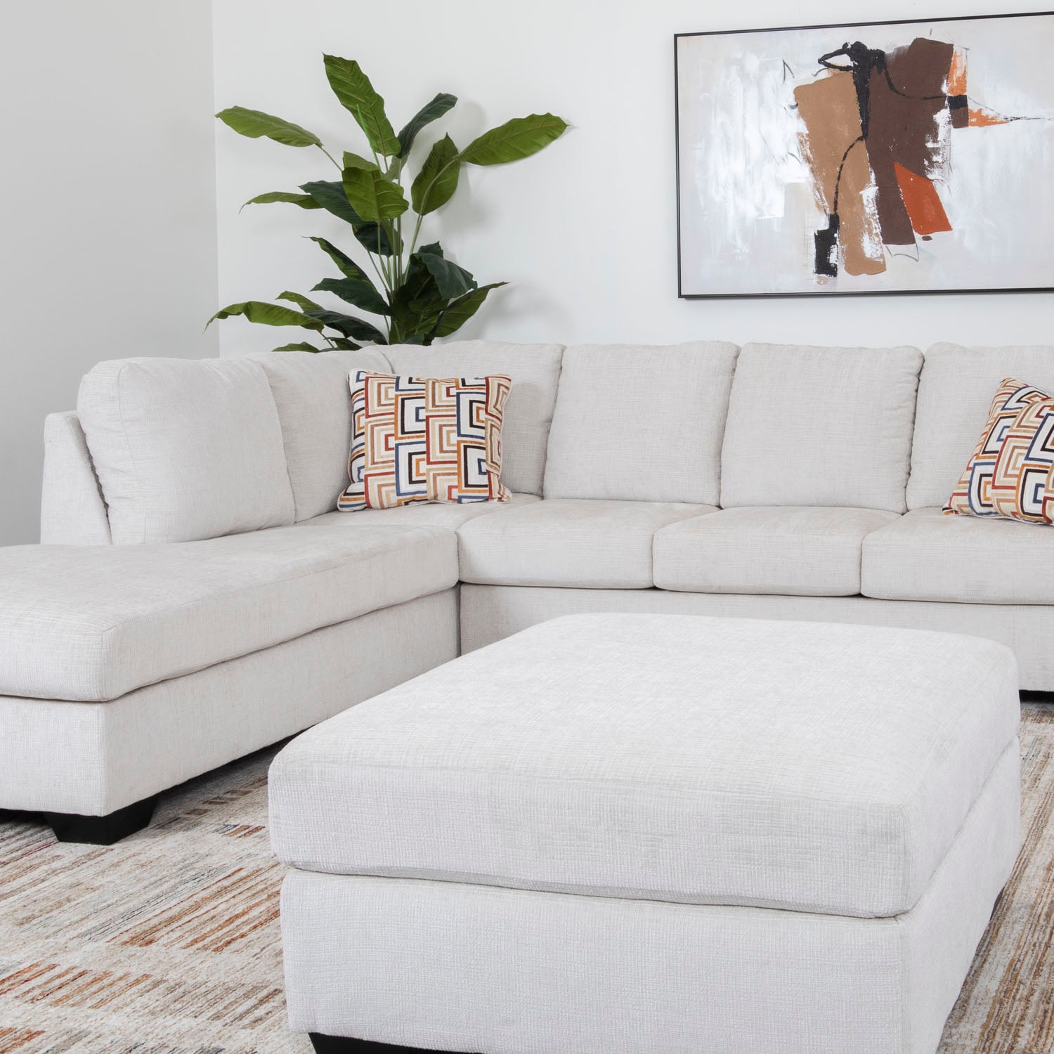 Stone 2 Piece Sectional with RAF Chaise - Ashley Furniture | AFW.com