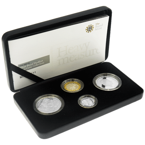 Pre-Owned 2008 UK Piedfort Proof Silver 4-Coin Collection - VAT