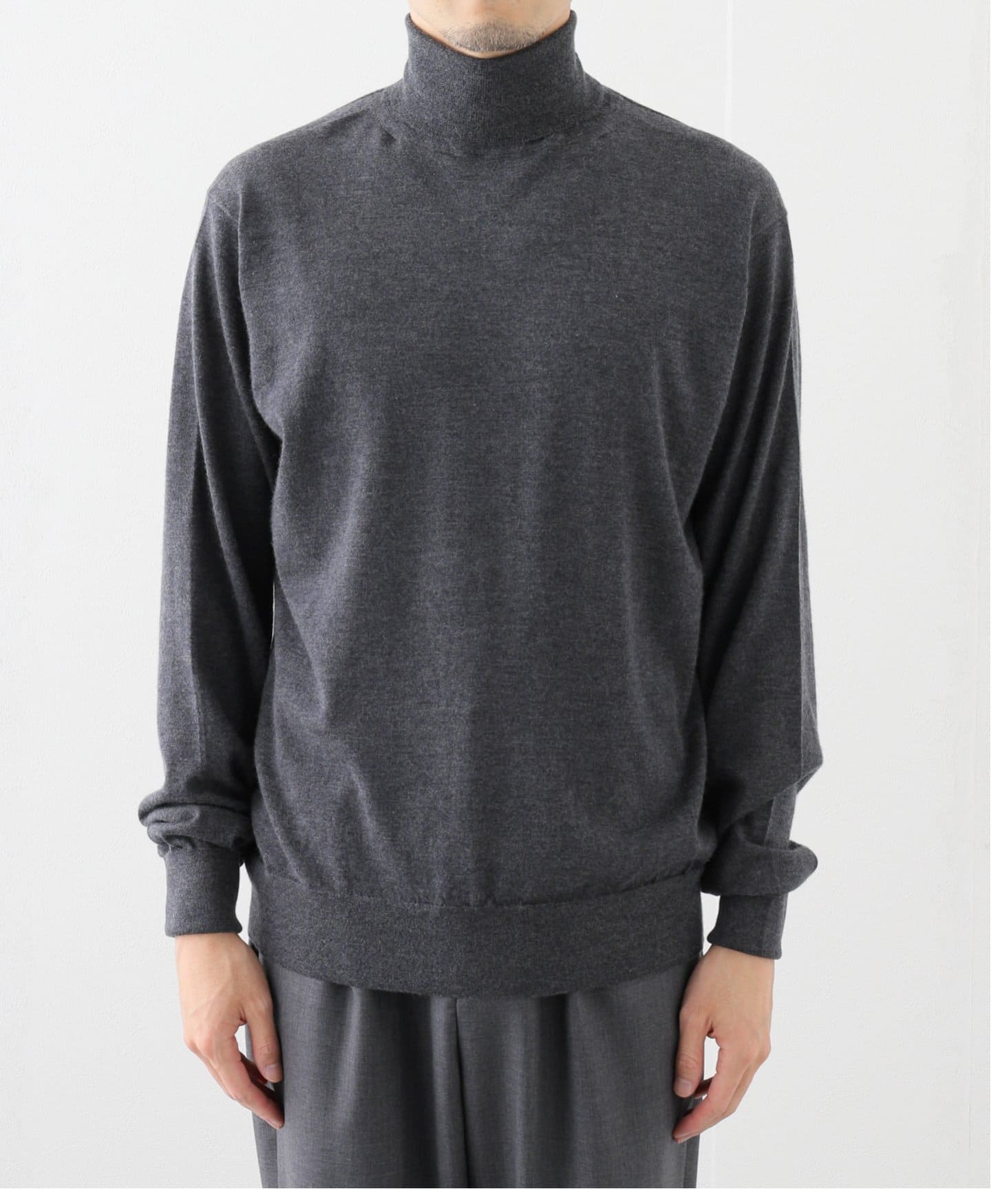 A.PRESSE / アプレッセ】Cashmere High Gauge Turtleneck（ニット