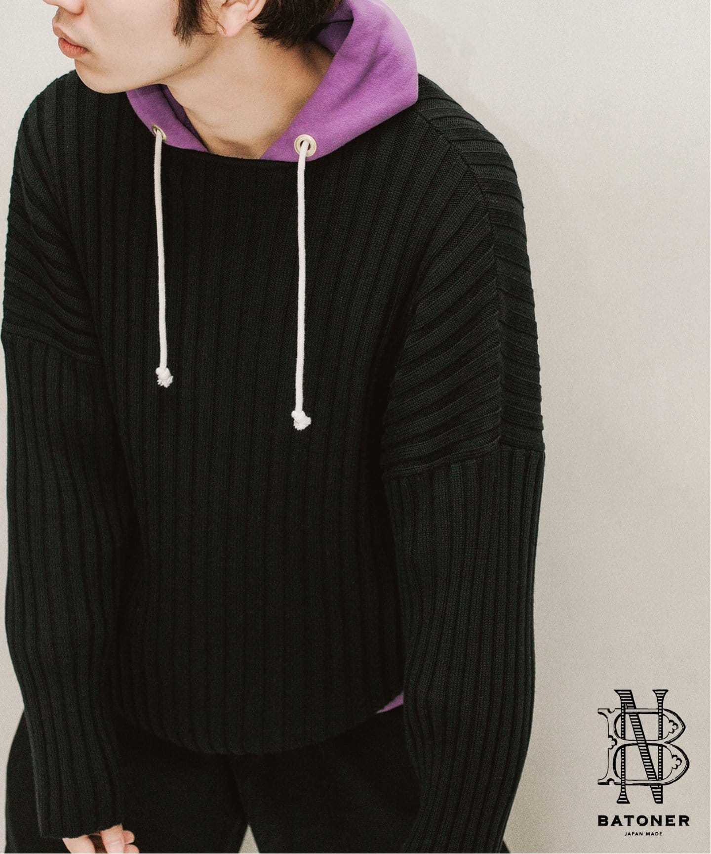 BATONER｜別注バトナーのリブニットから2型“新登場”｜L'ECHOPPE