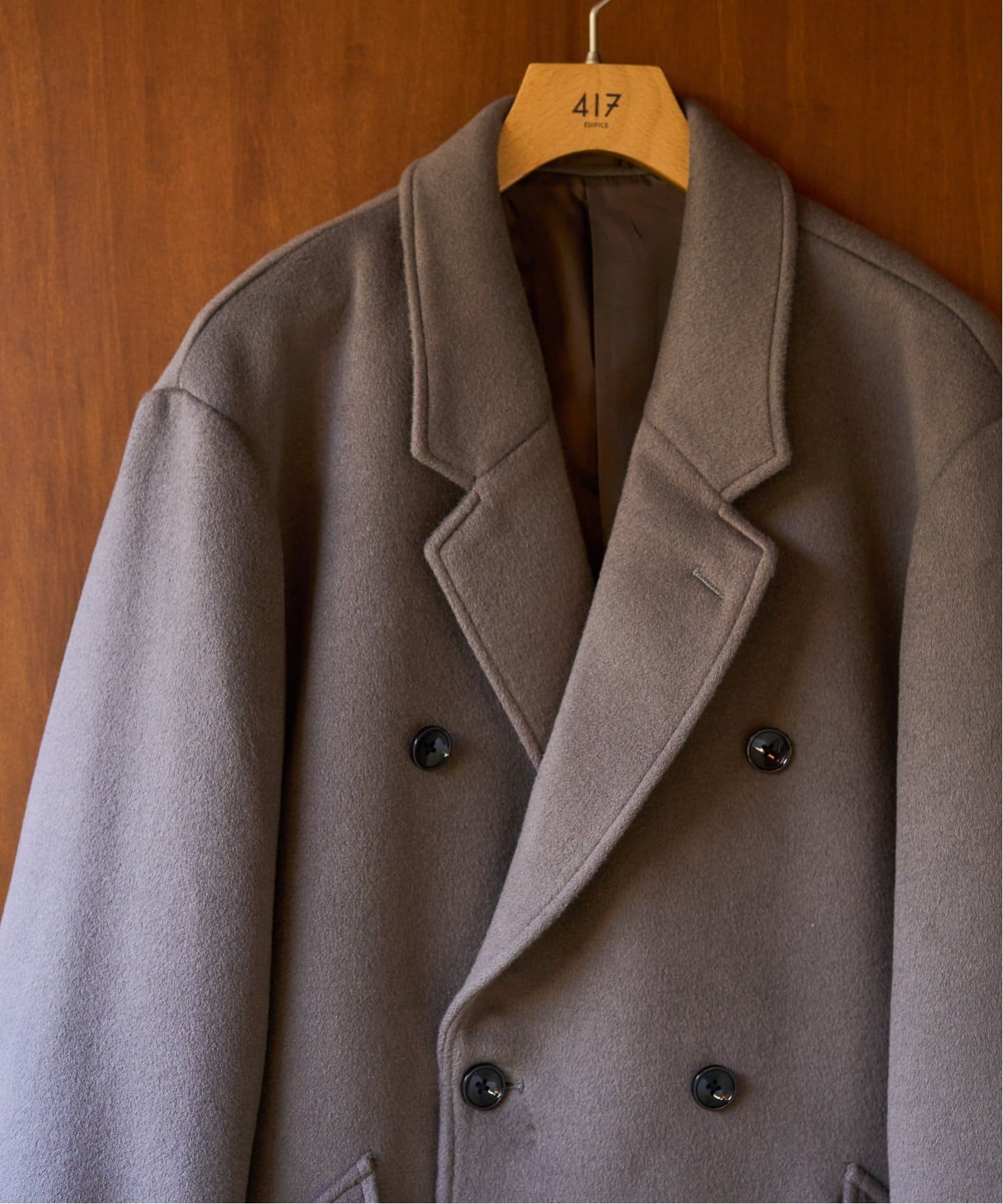 WOOL DOUBLE COAT / ウールダブルコート（チェスターコート）｜417