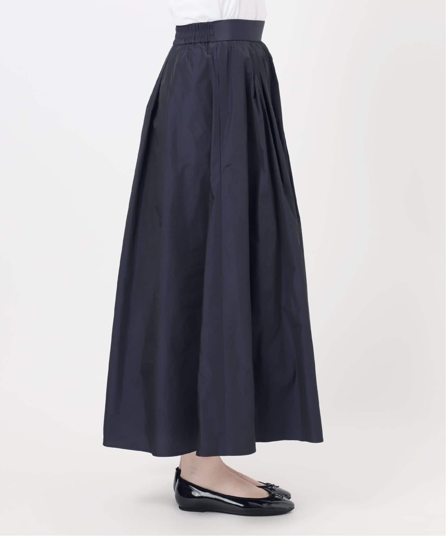 追加2・一部店舗限定》タフタフレアスカート（ロング・マキシ丈