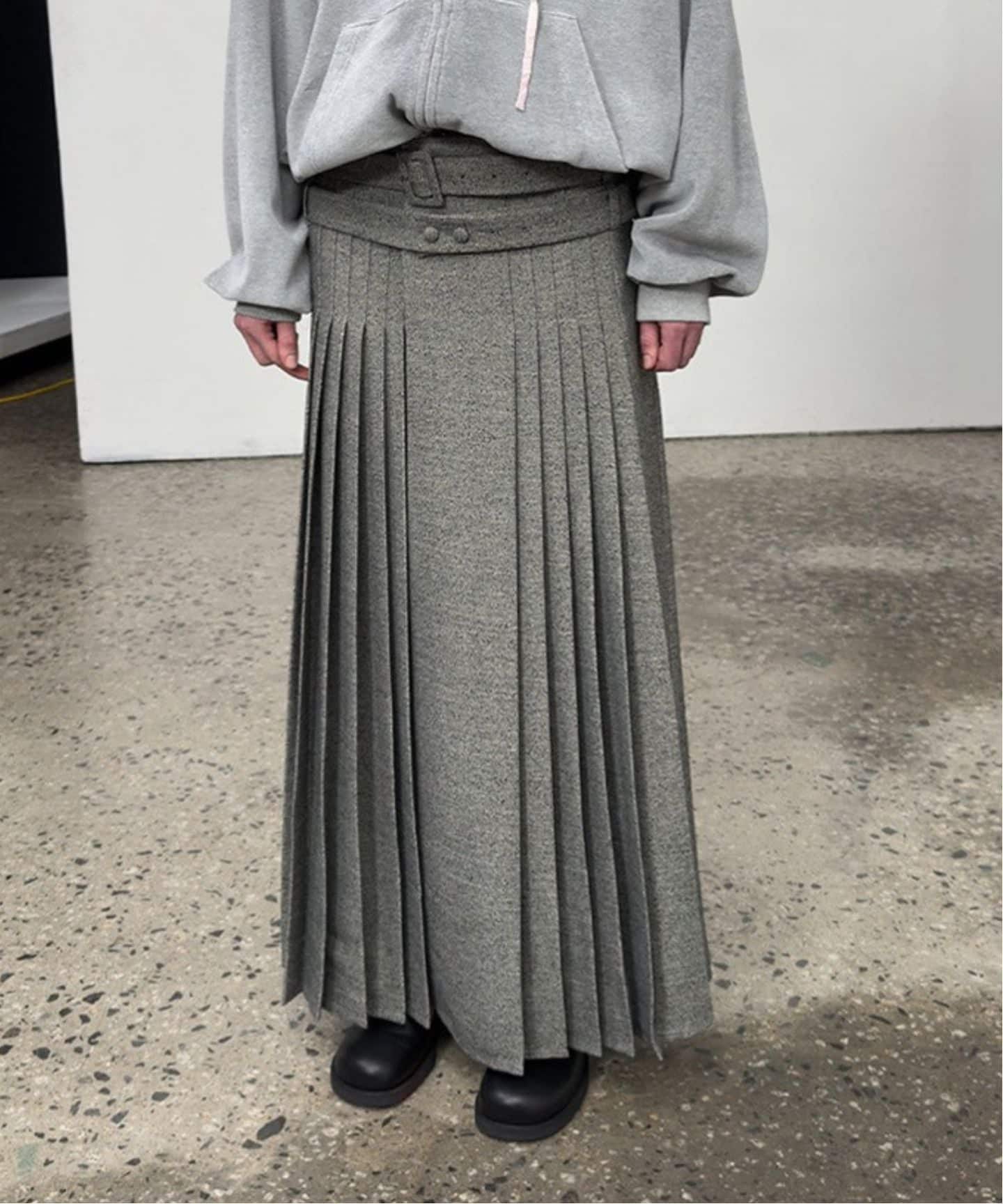 Geek Office / ギークオフィス】OPEN YY Woven DOUBLE BELTED MAXI