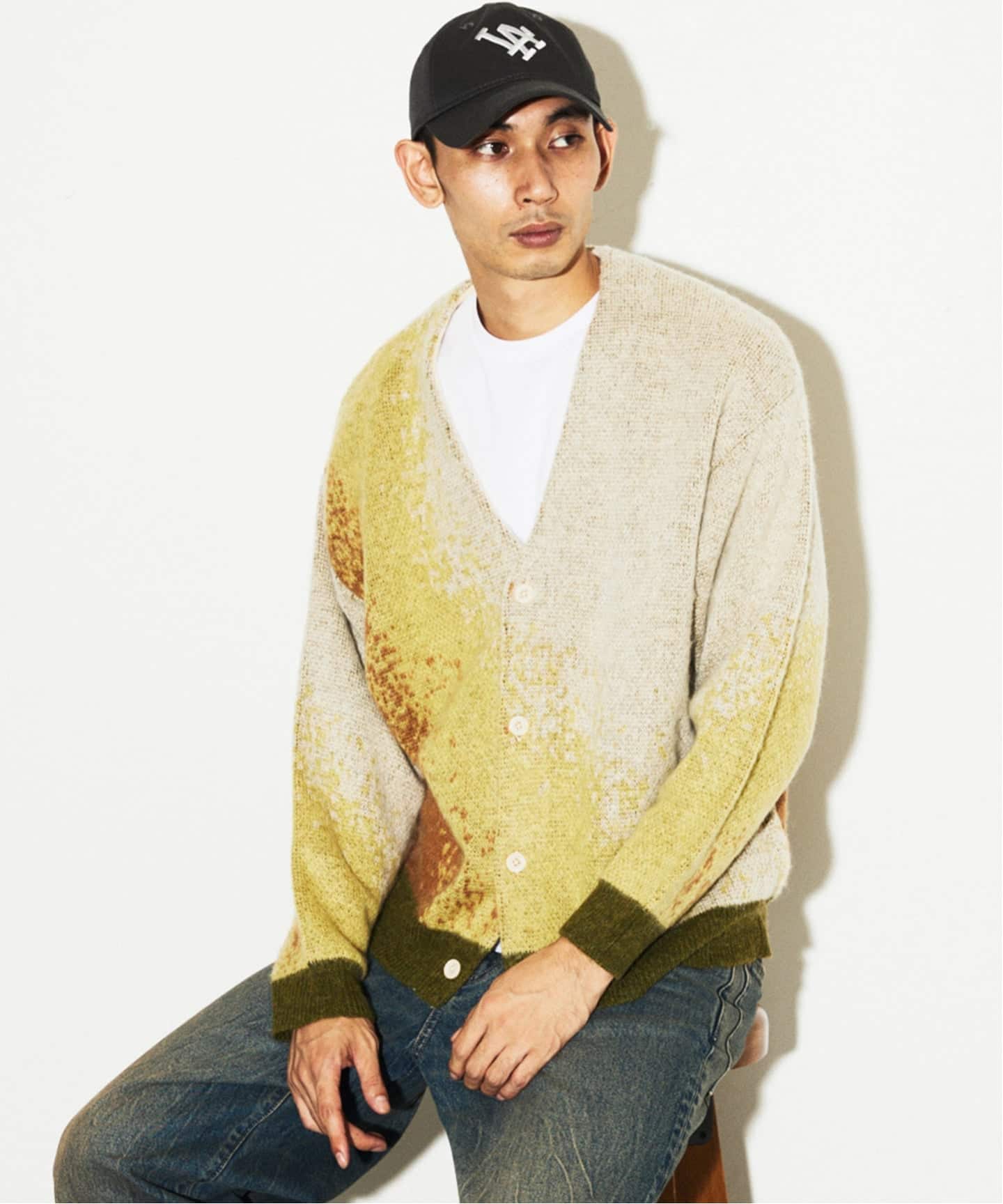 モヘア ミックス グラデーション カーディガン（カーディガン