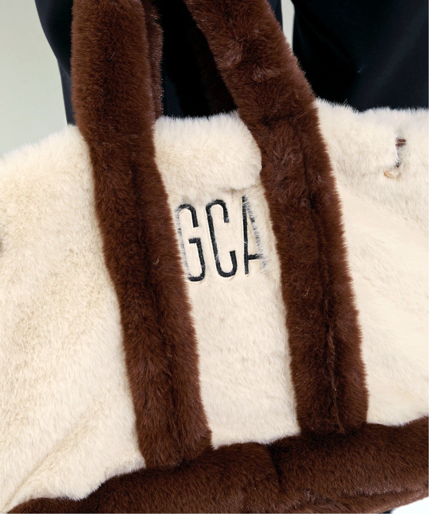GOOD GRIEF!/グッド グリーフ】 GCA EMB FAUX FUR TOTE BAG（トート