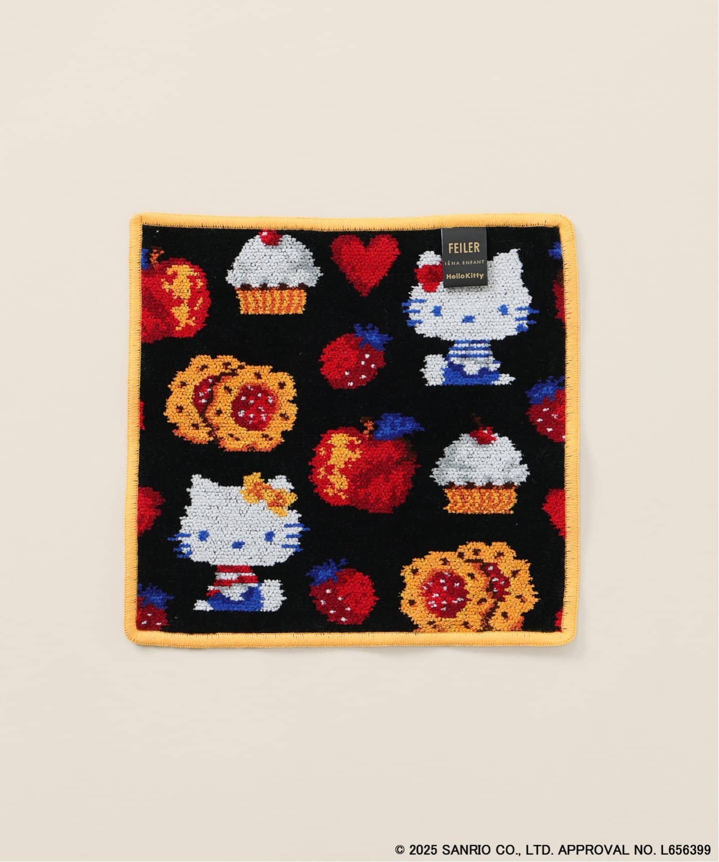 FEILER/フェイラー 別注 DLICIEUX HELLO KITTY 25*25（ハンカチ