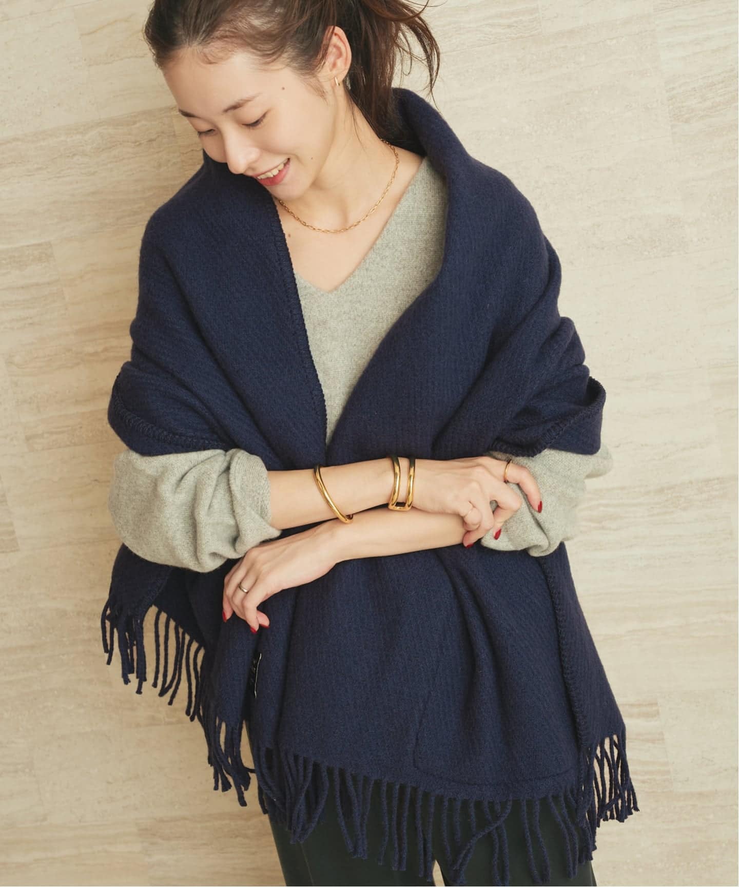 LAPUAN KANKURIT / ラプアンカンクリ POCKET SHAWL UNI ショール