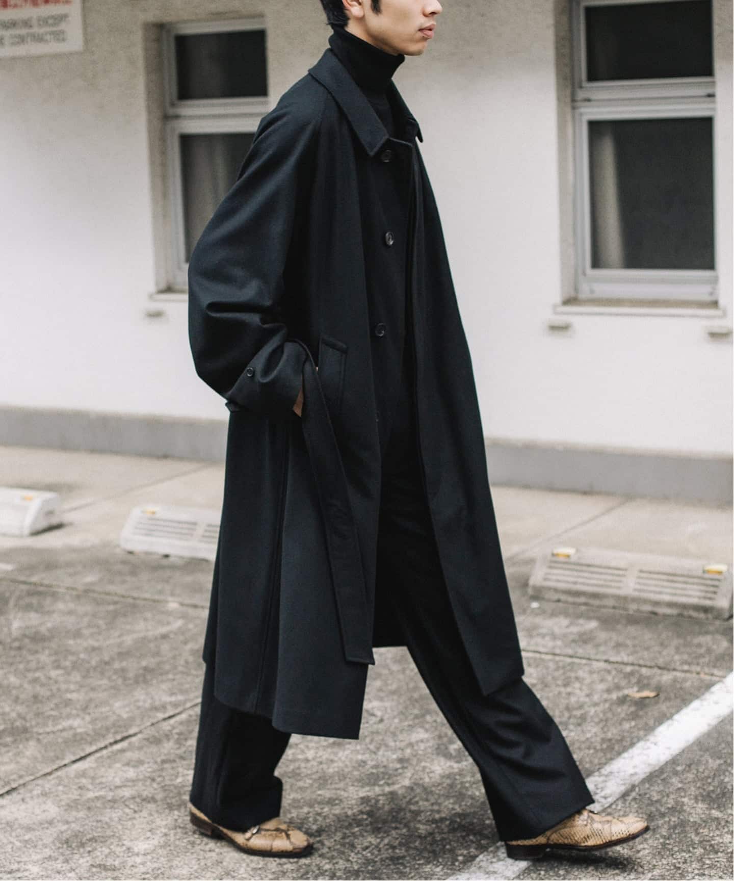 ミ*メ様 L'ECHOPPE レショップ wool serge バルカラーコート L'ECHOPPE