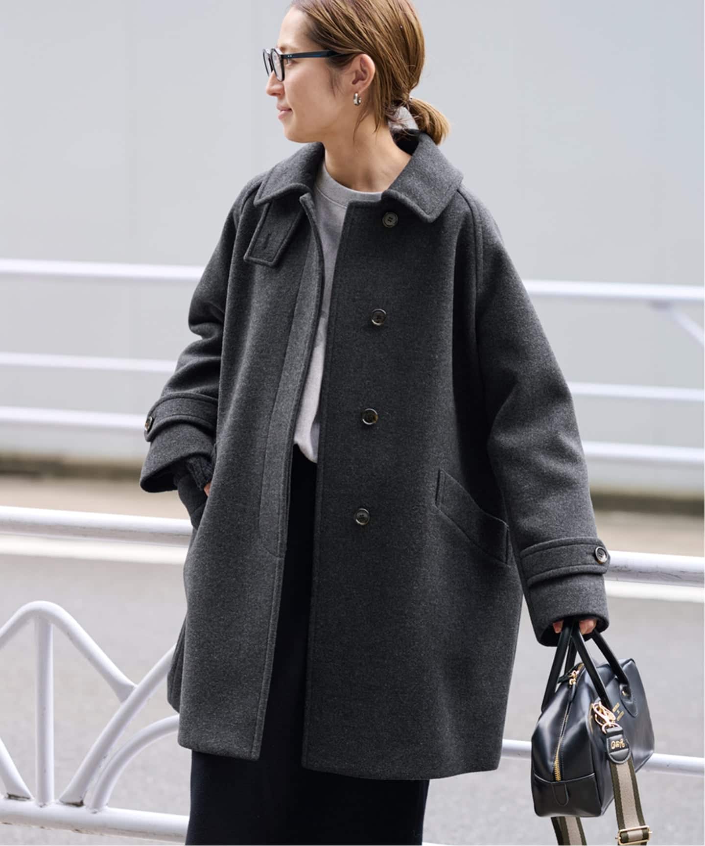 ≪追加≫ラムウールMIXシャルムバルカラーコート 2（ステンカラー