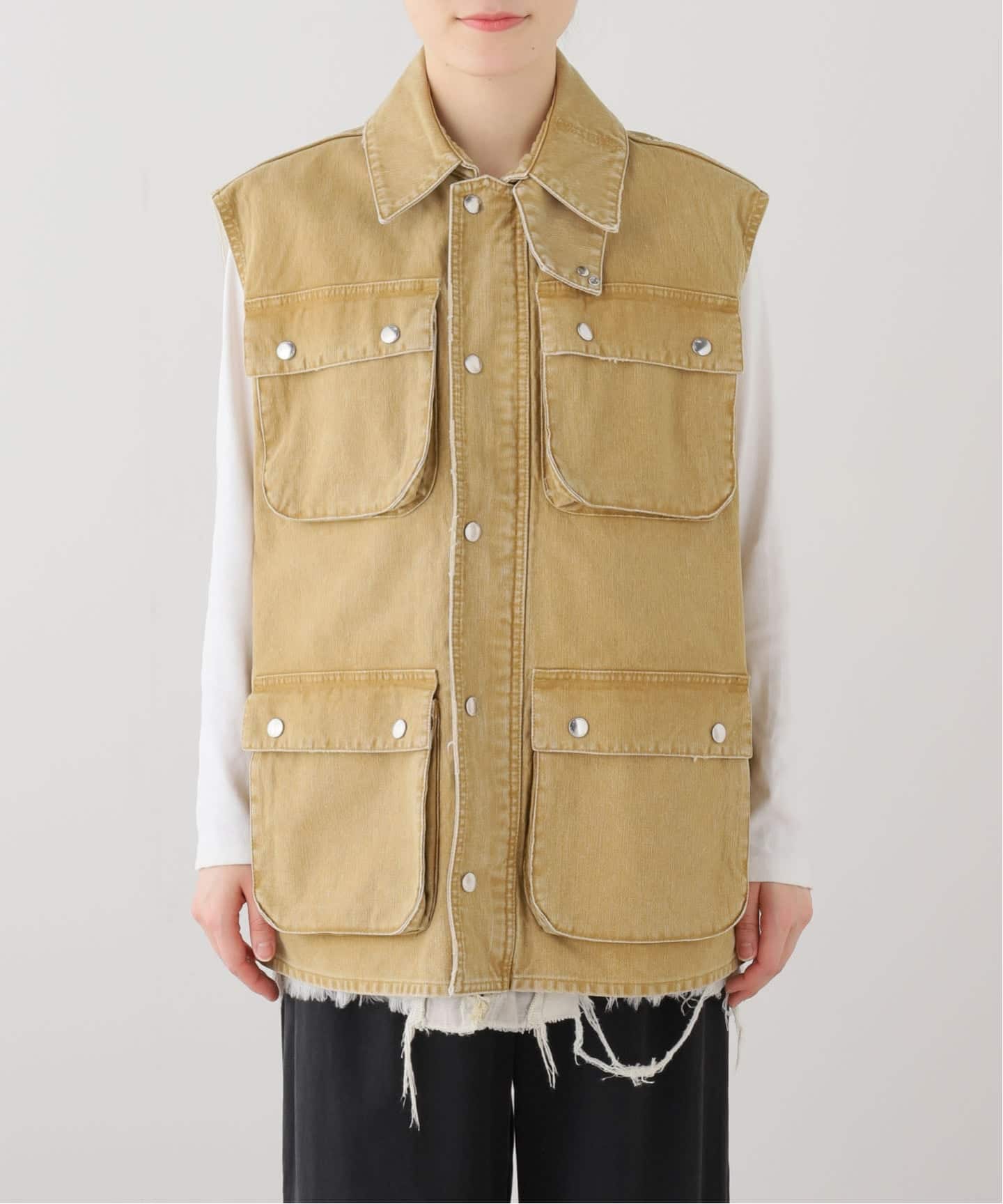 JANE SMITH/ジェーンスミス】 SULFUR DYE HEAVY DUCK CLOTH O：ベスト