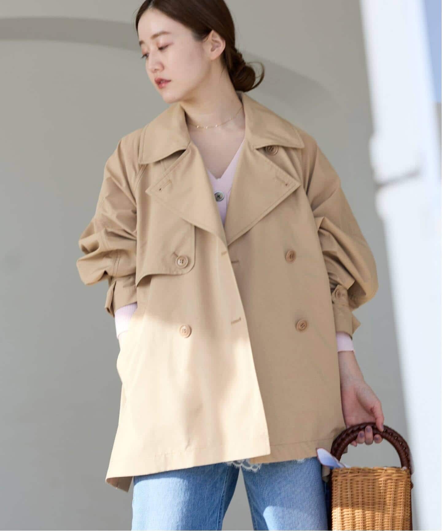 新色あり/WEB限定/追加4》ポプリンオーバーショートコート（その他