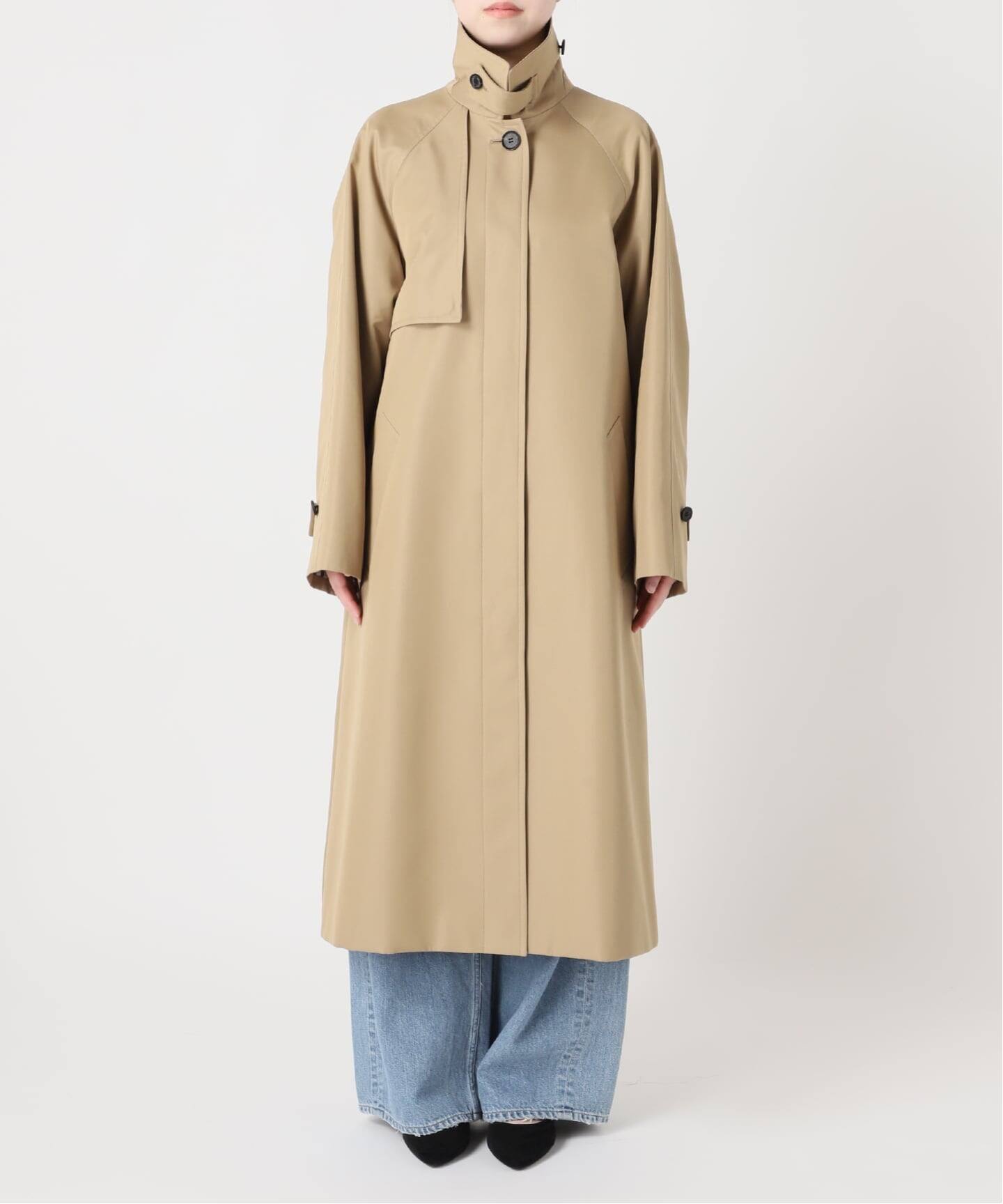 金子綾さん着用】【別注】Aquascutum×LESSAGE ステンカラーコート