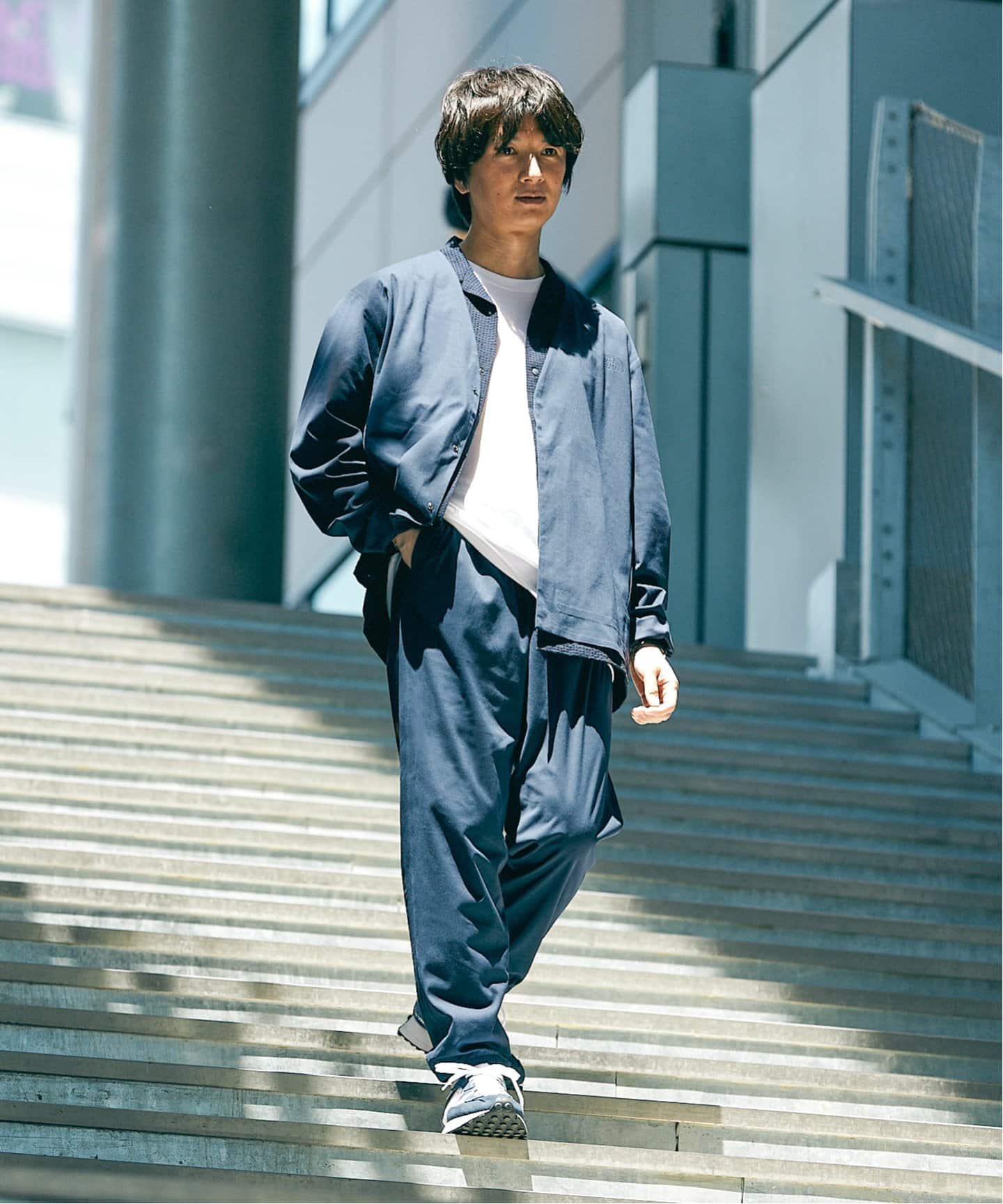 THE NORTH FACE 上下セット テックラウンジカーディガン ネイビーL