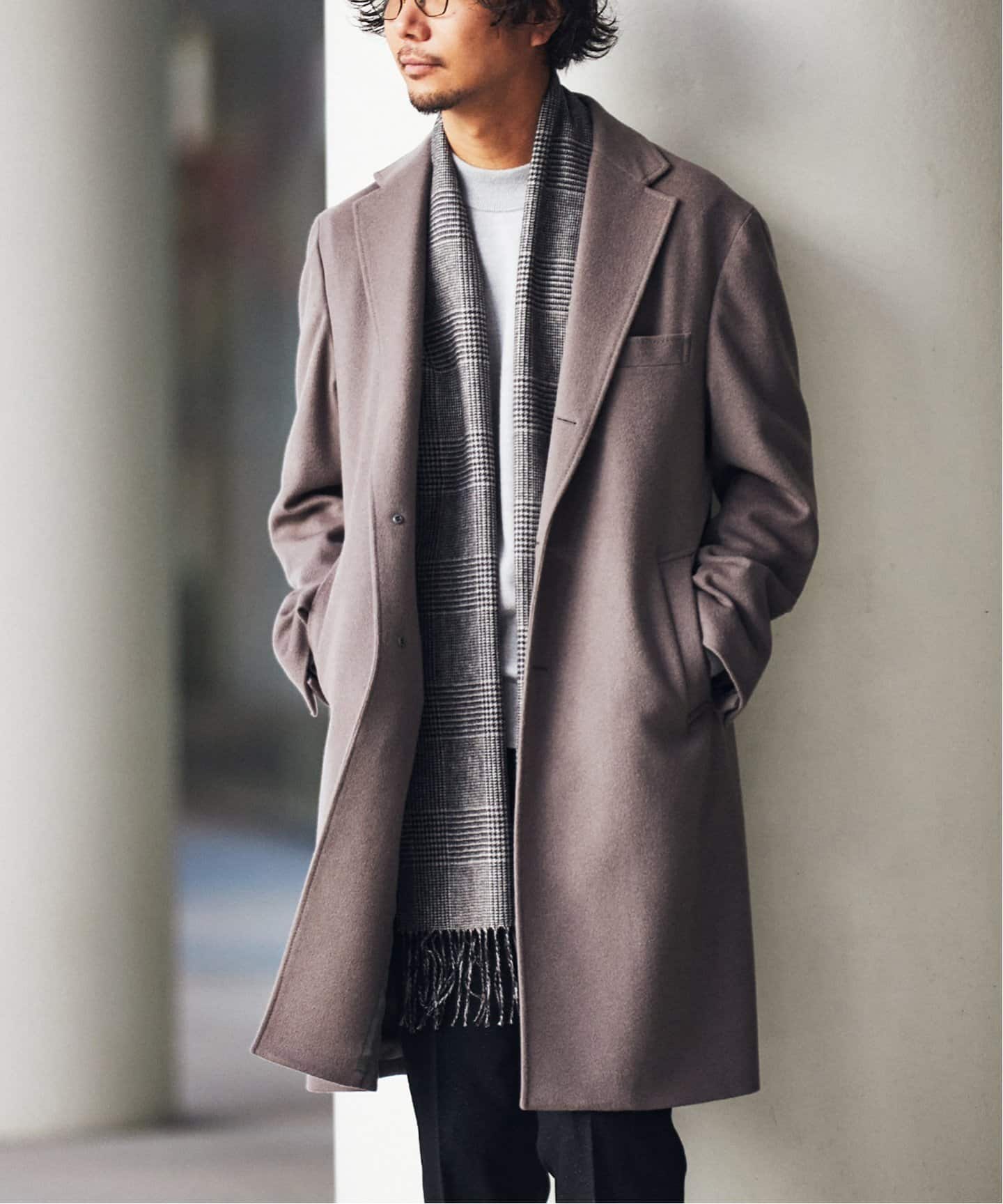 EDIFICE エディフィス ヘリンボーン チェスターフィールドコート