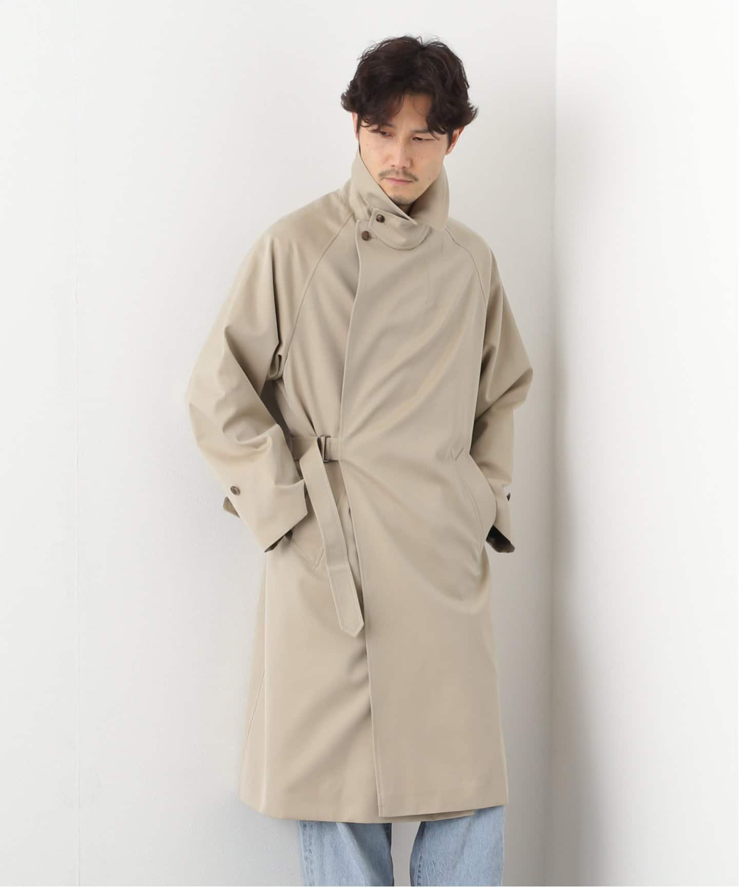 COMOLI コットンギャバタイロッケンコート ベージュ 22SS