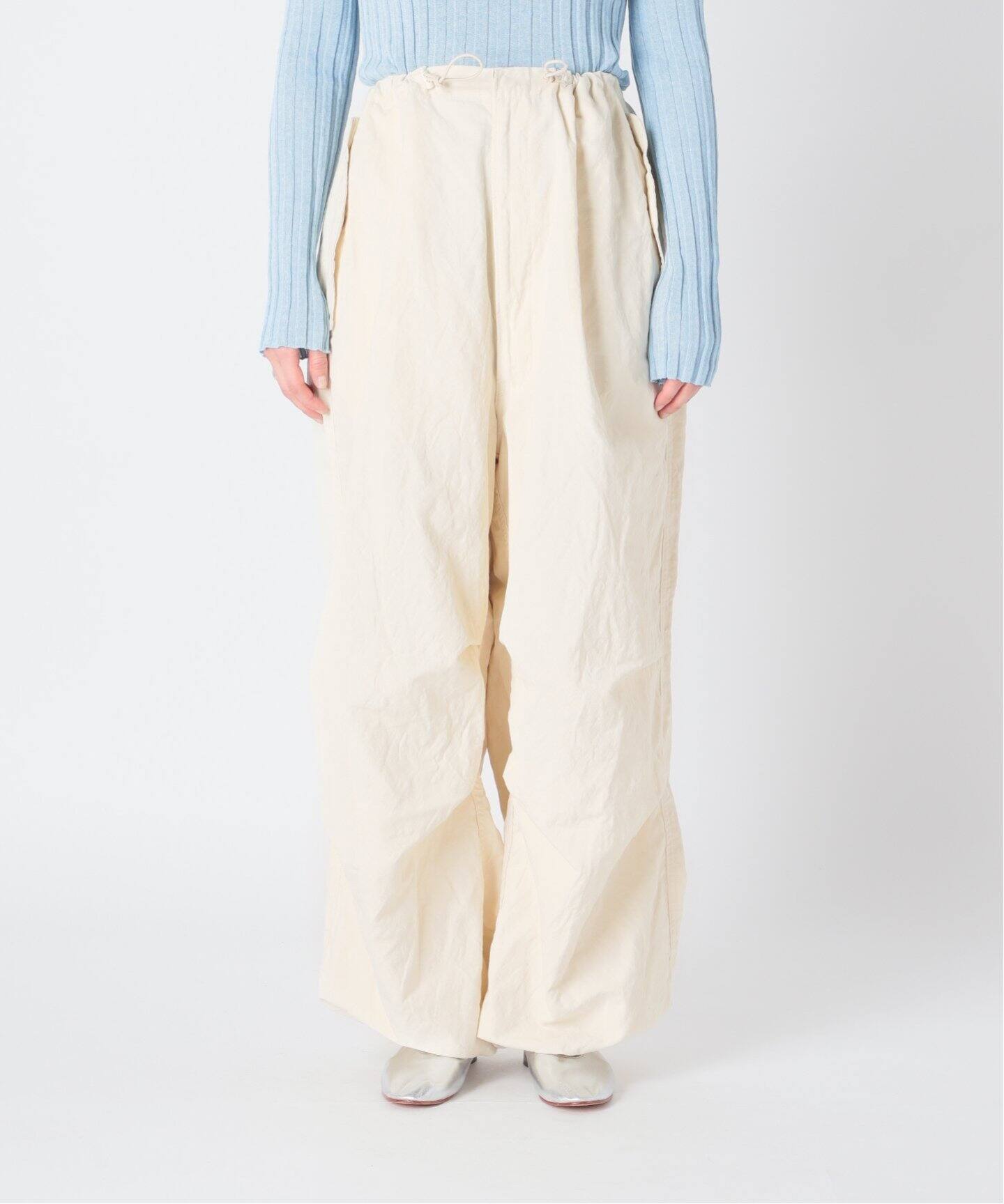 edit for lulu リネンメモリー スノーカモパンツ34サイズ