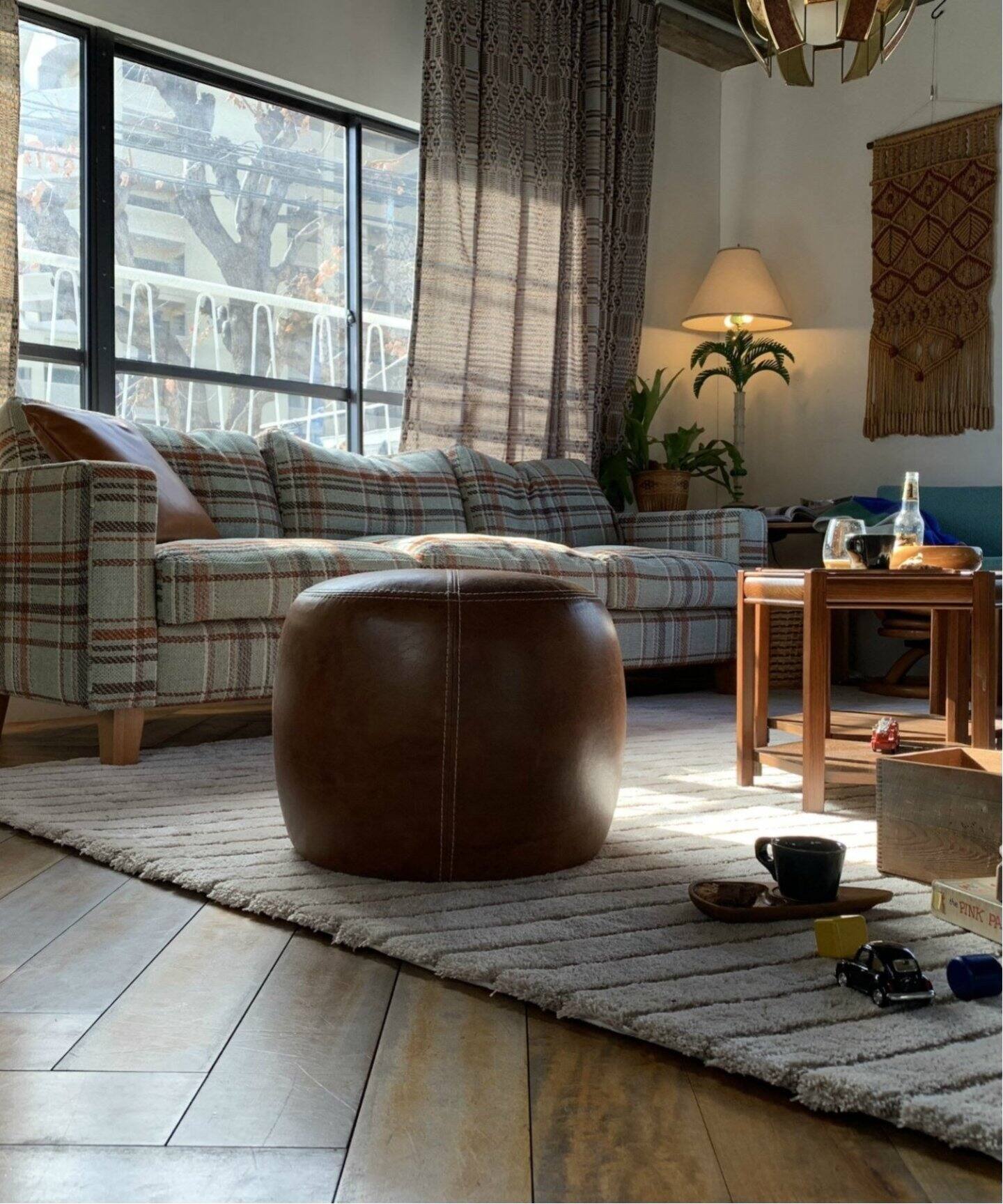 OAKS LEATHER STOOL_crack オークスレザースツール（チェア）｜ACME