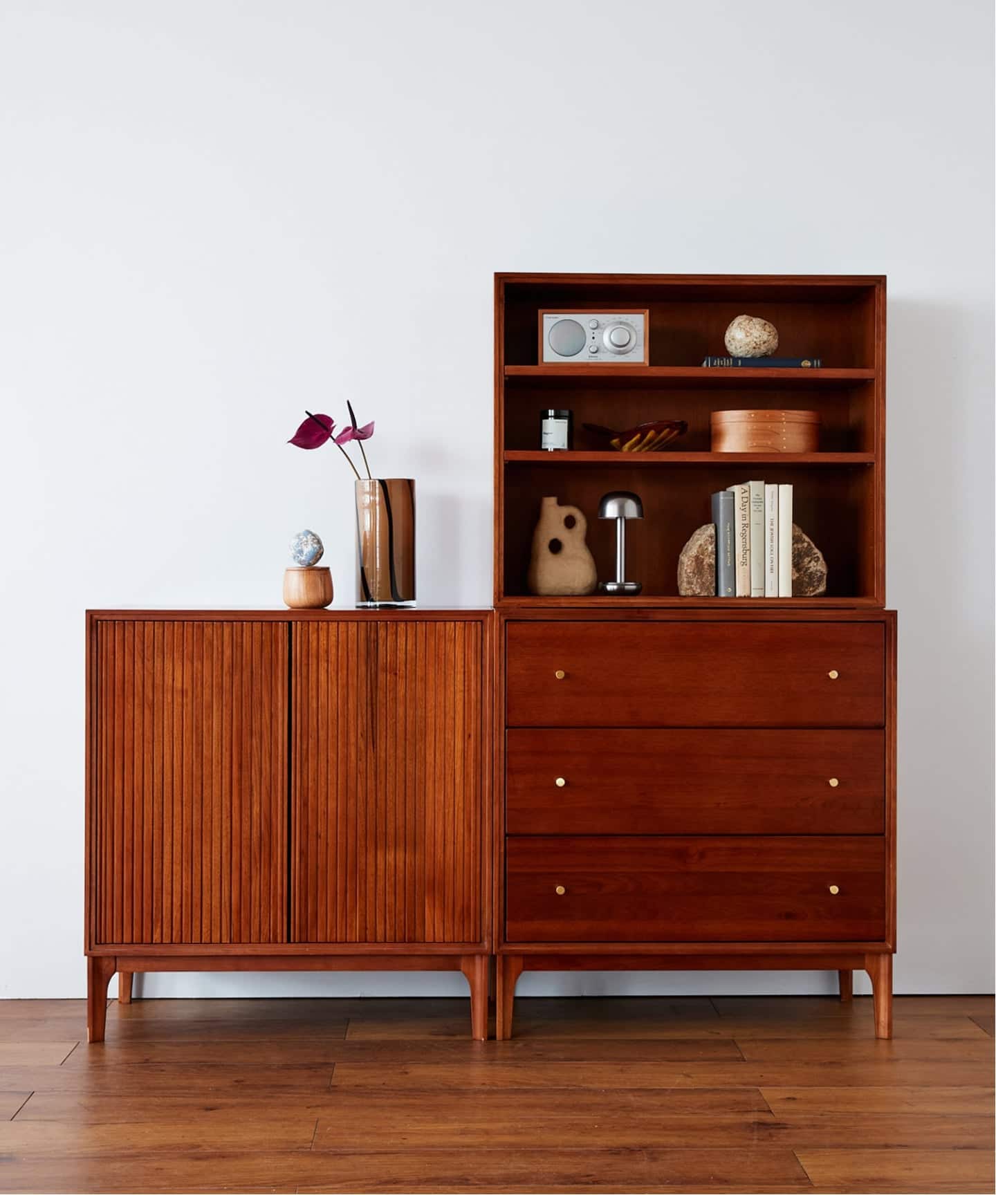 取付無料！アクメファニチャー ブルックス スタッキングシェルフ 天然